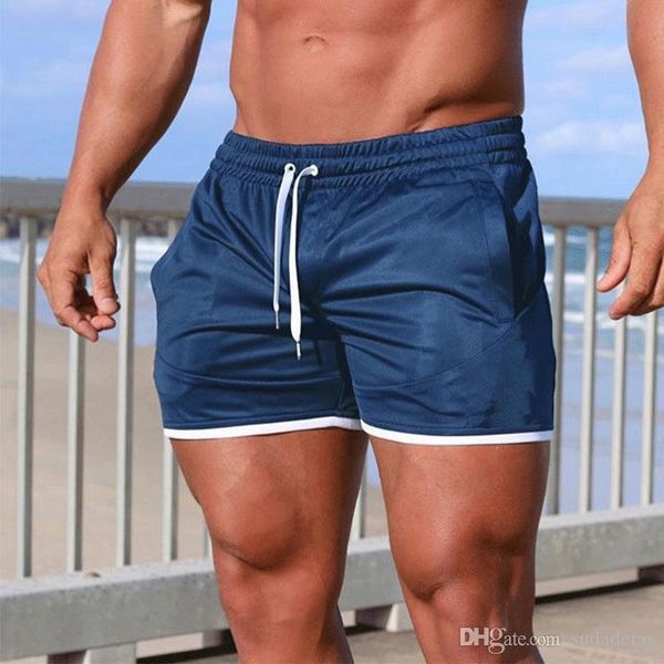 

mens board shorts 19ss summer beach solid swimwear shorts elastic waist male sports seaside swimming clothes