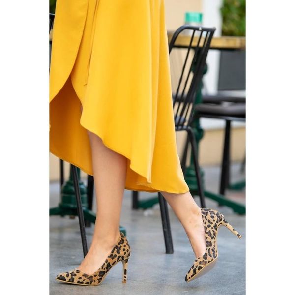 

mio gusto basic leopard pattern stiletto mio gusto, Black