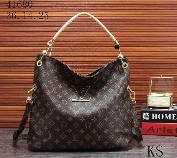 

2020 166 louis vuitton real leather women leather handbags crossbody shoulder bags shopping tote bag handbag purse wallet, Golden;silver