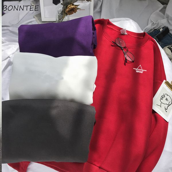 

hoodies men plus velvet letter printed long sleeve warm soft large size simple all-match korean style hoodie mens students new, Black