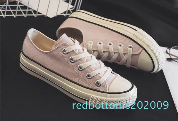 

new classic canvas men skateboard designer shoes men sneakers women casual sneakers 2018 plimsolls 9 color r09, Black