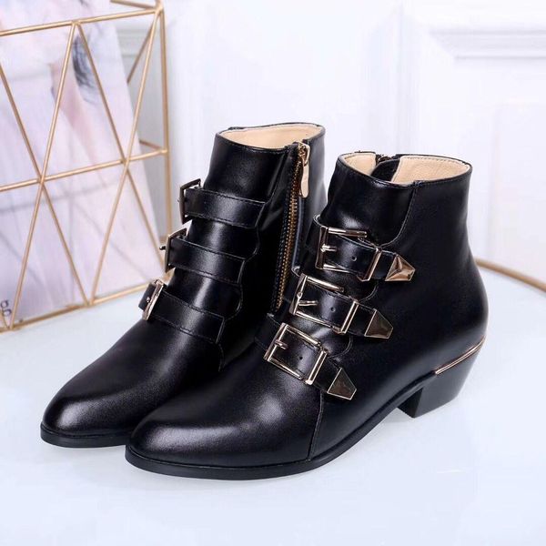 

2019chic фирменные женщины чудес ranger шнуровка ботинка конструктора lady глазированные кожа плоский каблук резиновые сапоги подошва размер, Black