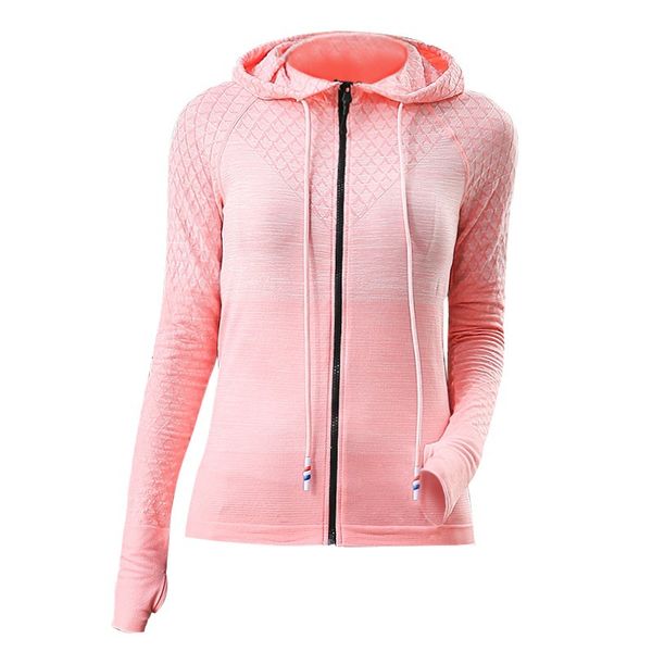 

women plus size jacket long sleeve front zipper hooded sportswear quick dry sport women jackets, Black;brown
