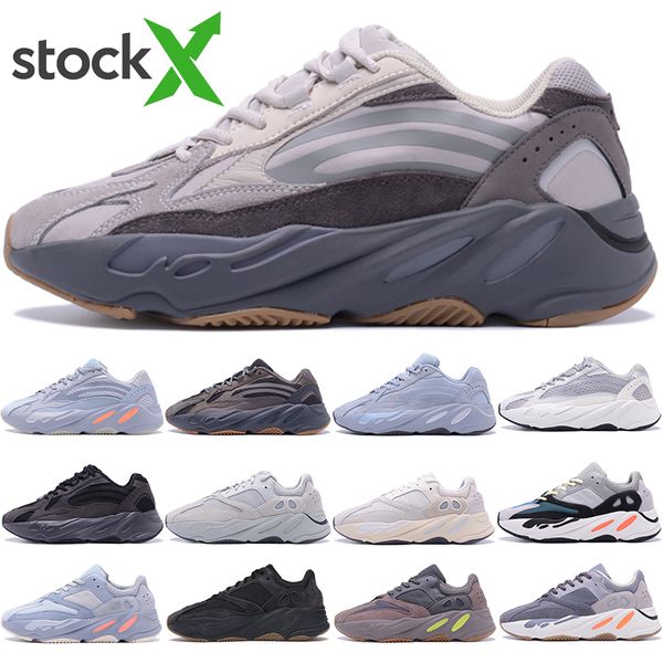 

2020 new 700 kanye west carbon teal blue 3m reflective men woman inertia hospital blue vanta utility black runnining shoes