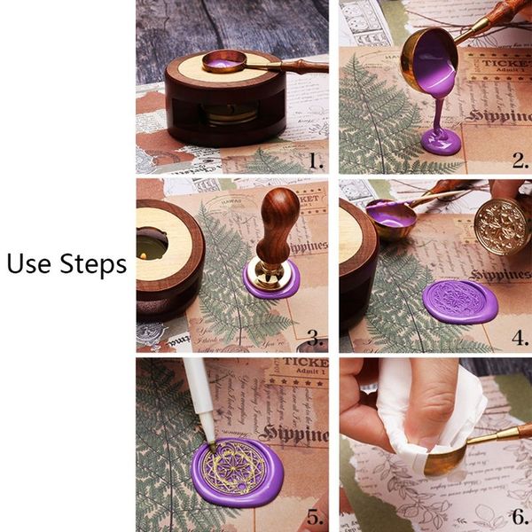 

урожай stamp wax seal beads палочки грелка wax палочки термоклея печь инструмент плита горшок для сургучной печати stamp свеча 72xf