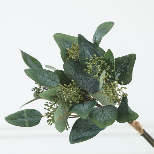 

artificial fake plastic silk eucalyptus plant flowers home garden wedding decor