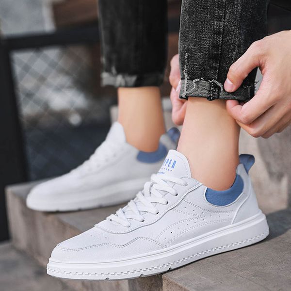 

genuine leather shoes men lace up flats fashion men's casual shoes outdoor man soft comfortable breathable men, Black