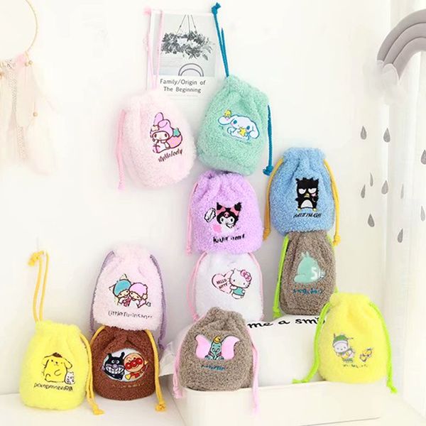 

hellokitty mymelody cinnamoroll little twin star pompompurin kuromi cosmetic bag drawstring pocket bag storage makeup