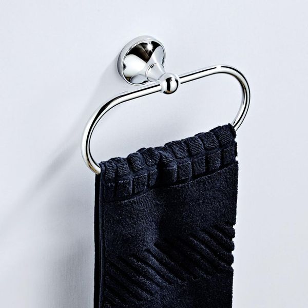 

bathroom towel ring wall mounted solid brass towel hanger bar oval towel holder