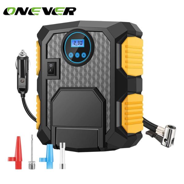 

onever digital tire inflator dc 12 volt car portable air compressor pump 150 psi car air compressor for bicycles motorcycles