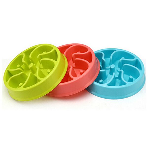 

pet dog slow feeder anti choke puppy bowl feeding feed food bowl shape food dish