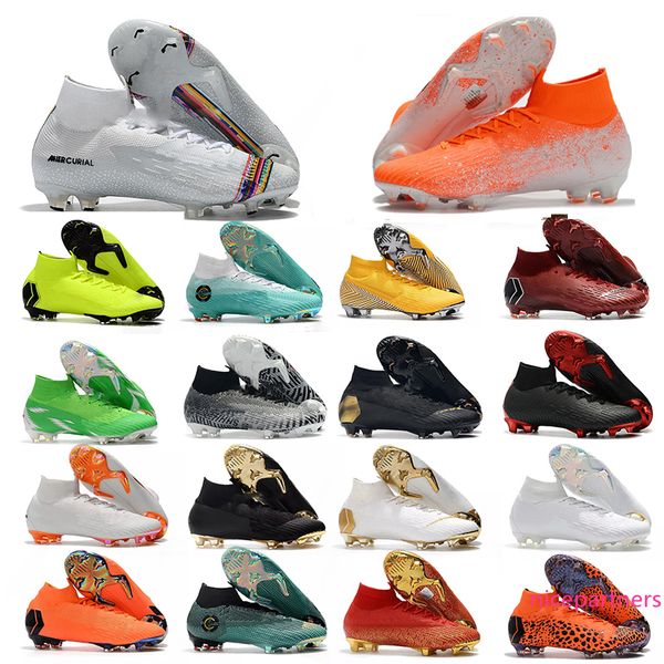 

mercurial superfly vi 360 elite fg kj 6 xii 12 cr7 ronaldo neymar mens women boys high soccer shoes football boots cleats size 35-45