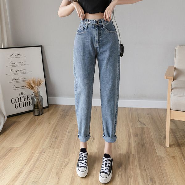 

9/10 длина капри гарем укороченные джинсы для женщин s  l xl 2xl, Blue