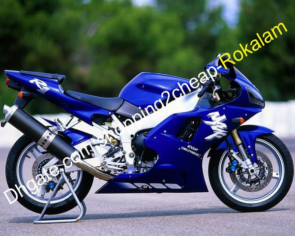 Yamaha YZFR1 1999 için Motosiklet Parçası 1999 PERSASYONLAR YZF R1 YZR1000 R1 98 99 MAVİ ÜZERİNE KURUMSAL (Enjeksiyon Kalıpları)