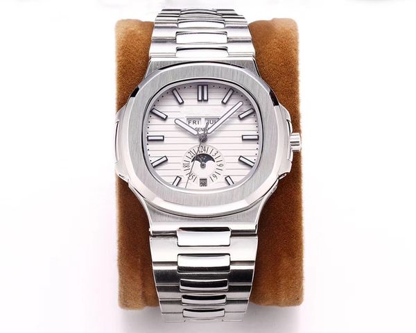 

5726 / 1a новый роскошный часы с лунным светом сиять наручные механические часы мужские часы дизайнера montres de luxe роскошные наручные ча, Slivery;brown