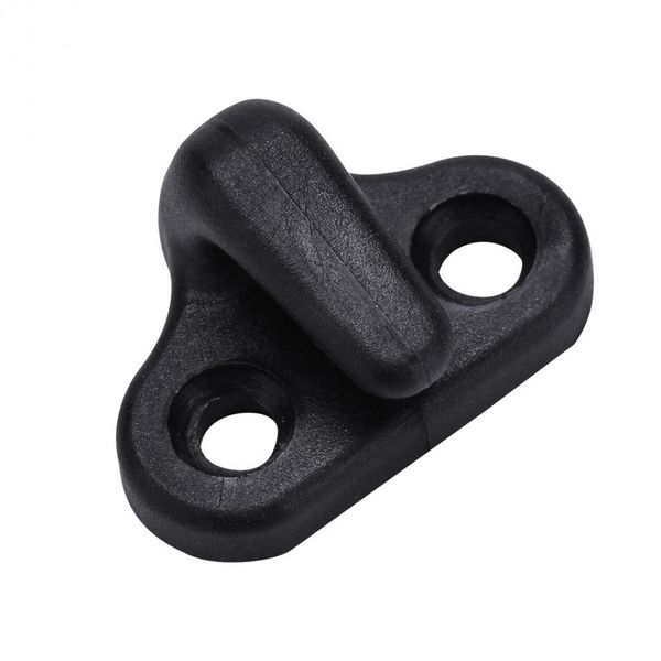 

3*2.2*1.5cm outdoor nylon kayak lashing j shape hooks replacement black with flat-head screws with and 8 x flat-head screws