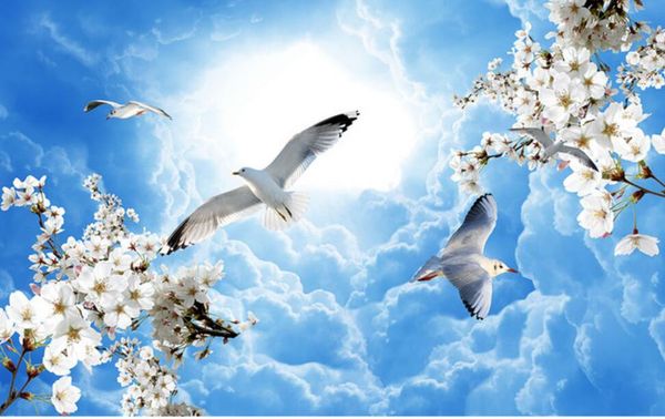 

3d фантазия облако потолочная фреска 3d потолочные фрески обои красивые пейзажи обои