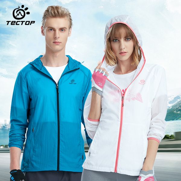 

spring summer outdoor lovers men women sun-protective skin jackets lightweight thin jackets quick dry beach hiking coats s-3xl, Blue;black