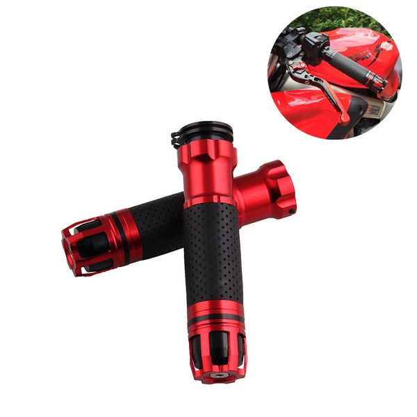 

universal cnc motorcycle hand rubber pedal biker scooter handle bar grips modified handlebar throttle turn grip settle