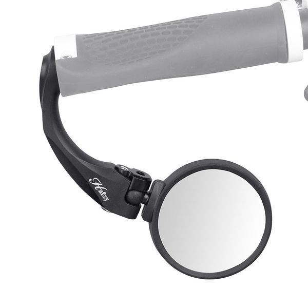 

mtb road bicycle 1pc mirror unbreakable stainless steel lens clear wide range back sight reflector angle adjustable hafny