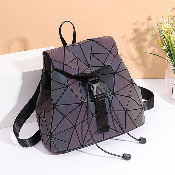 

laser diamond backpack 2020 summer new college style fashion ladies backpack shoulder bag schoolbag