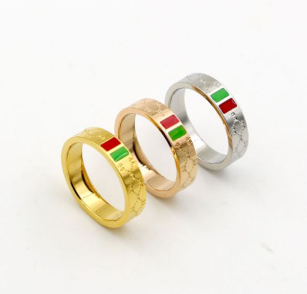 

luxury designer jewelry women ring mens titanium steel wedding rings luxury rose gold engagement rings no original box, Silver