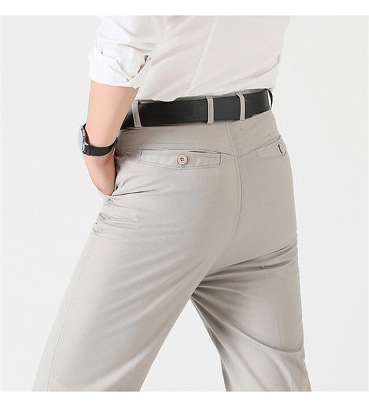 

mens high waist pants straight tube loose trousers casual style straight plus size long male clothing, Blue