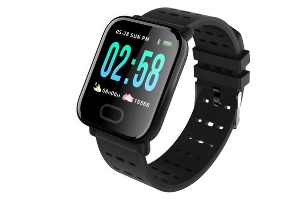 

A6 mart watch men women heart rate monitor blood pre ure waterproof mart bracelet martwatch clock io android