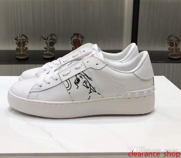 

comfort casual shoes women men brand rivets flats shoes weaving leather patchwork trendy casual shoes studded sports skateboarding tennis