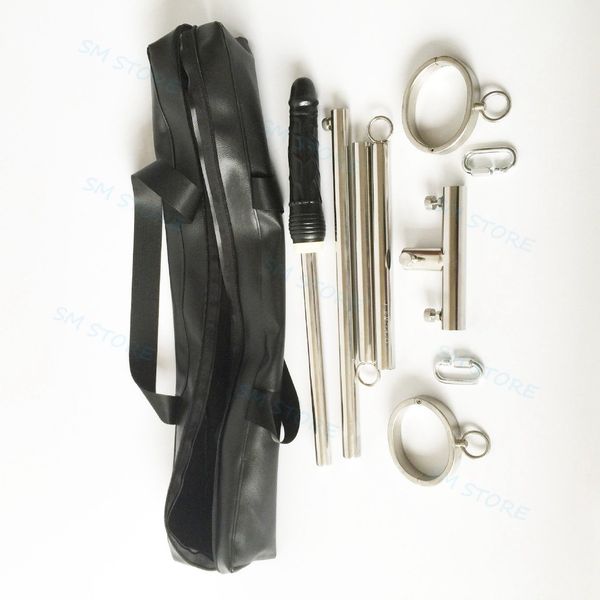 

steel female frame rack bar spreader slave cuffs plug steel restraint with ankle #r45 pwlmu