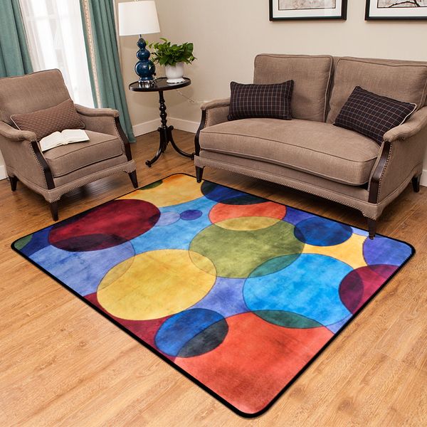 

european large size 150x200cm carpet bedside living room bedroom floor mat non-slip velvet rug custom made creative door mat