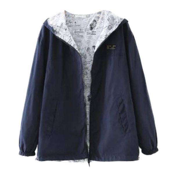 

women jacket casual solid color print wear long sleeve hooded korean style women's hoodies blusas mujer de moda 2019 #7, Black;brown