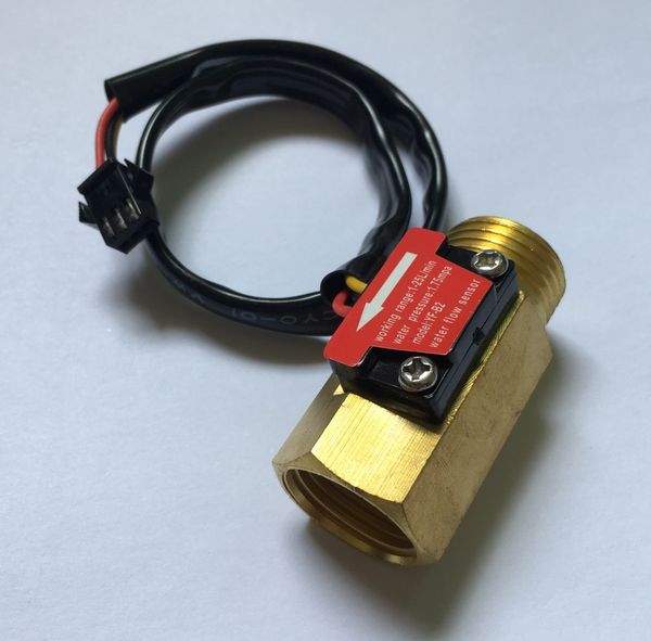 

1/2" yf-b2 brass water hall flow sensor flow rate measurement switch meter