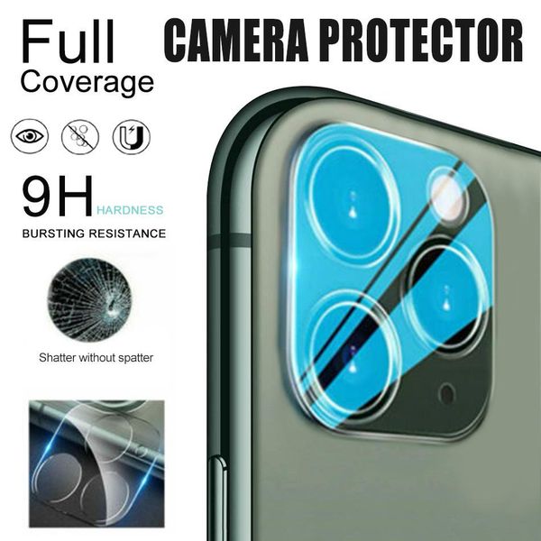 

2020 titanium alloy rear camera len full cover tempered gla protector film for iphone 11 11 pro max dhl