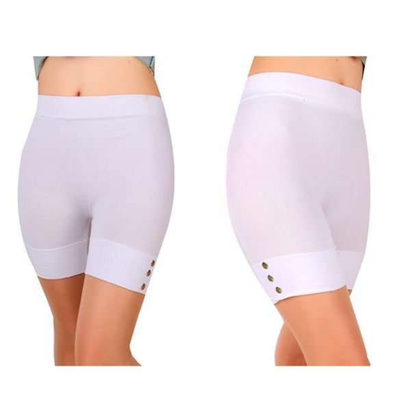 

fashion women save pants tight fitness shorts high waist stretchy solid pants sport shorts dress seamless save pant white black, Black;pink