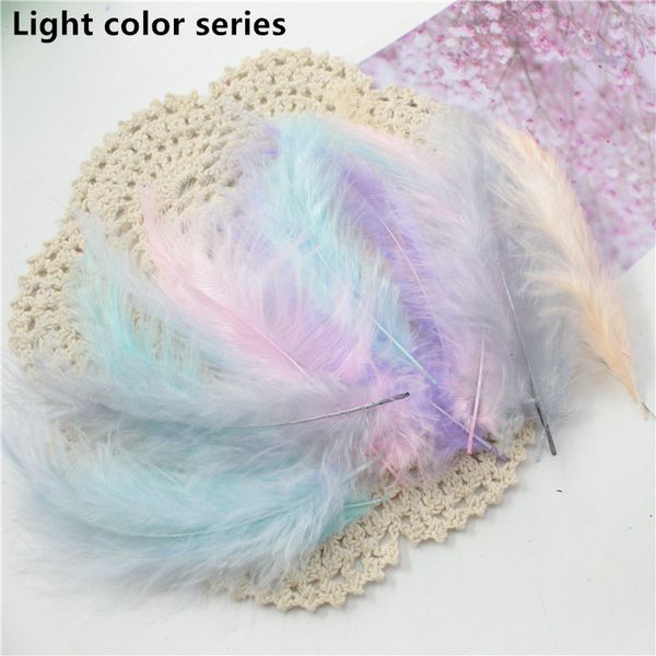 

natural swan feathers 4-7cm 1-2 inch small floating plumes goose feather colourful plume for decoration craft 100pcs