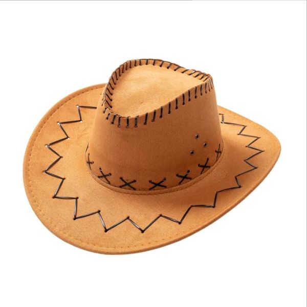

wzcx fashion solid color streak summer cowboy hat casual tide wide brim vintage simple sun hat cap gtxyi, White