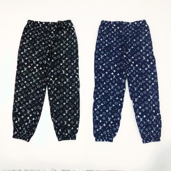 

luxurious paris brand design  long pants terry trousers all-match fashion full print hip-hop high streetwear cool sports ourdoor v trousers, Brown;gray
