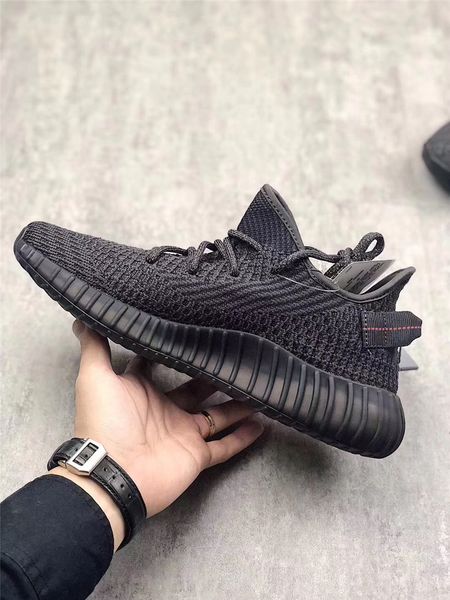 

Authentic y350 v2 black reflective men women running hoe 3m tatic triple black port neaker with original box fu9013 fu9006