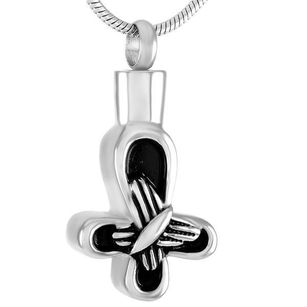 

ijd9369 multicolor silver butterfly stainless steel cremation necklace for ashes pendant necklace urn memorial keepsake with snake jewelry