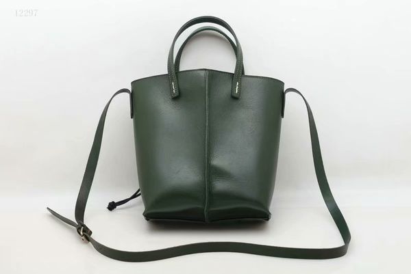 

mini bucket messenger bag women genuine leather shoulder bag lady cow leather cube original design cross body