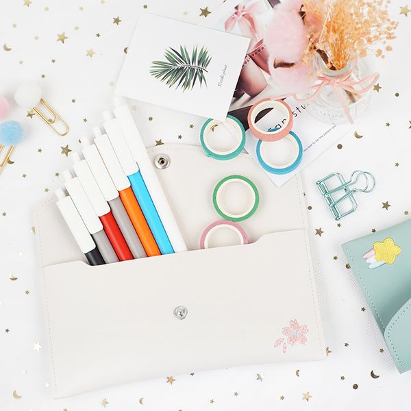 

high capacity pencil bag quality pu pen cases school supplies stationery gift pencilcase school cute pencil box tools