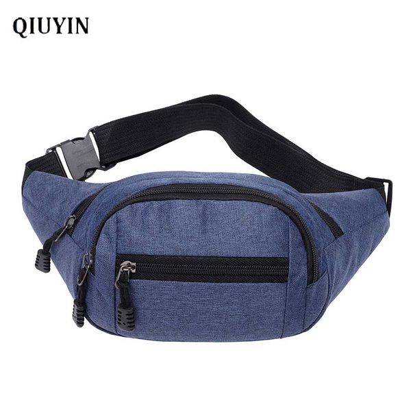 

qiuyin cross body women's waist bag zip pack waterproof tough bag harajuku purse nylon sports fanny pack