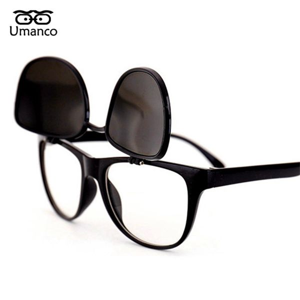 

umanco 2019 new flip cover double layer sunglasses for women men multifunction electric welding protection goggle essential tool, White;black