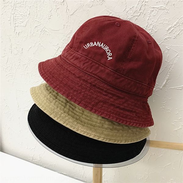 

harajuku washed cotton fisherman children's minority letter tooling basin men's leisure fisherman sunscreen sunscreen hat hat, Blue;gray