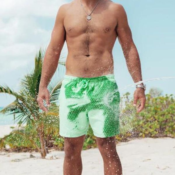 

2020 мужчины стволы для пляжа summer beach стволы мужчины температурно-чувствительные изменения цвета брюки плавать шорты # 35