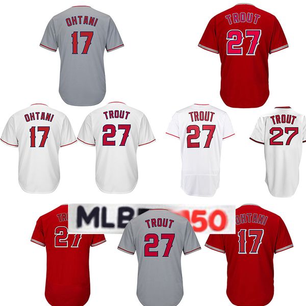 

27 Trout jersey 17 Shohei Ohtani baseball Los Angele jersey men 2019 Ange