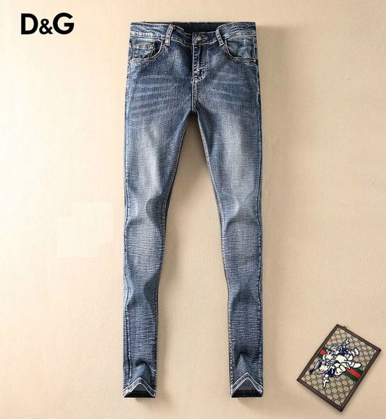

dg italian mens designer jeans high end slim jeans luxury custom casual pants trend motorcycle denim pants hip hop jeans distressed pants, Blue