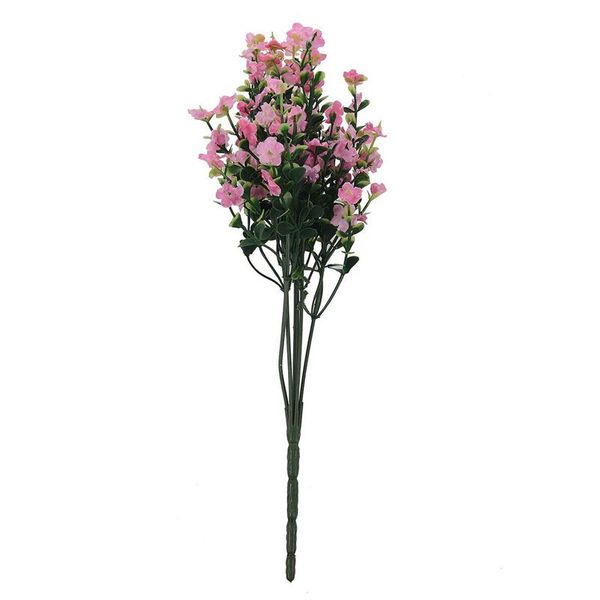 

1 bouquet 6 branches wedding artificial lavender baby breath flowers decor pink