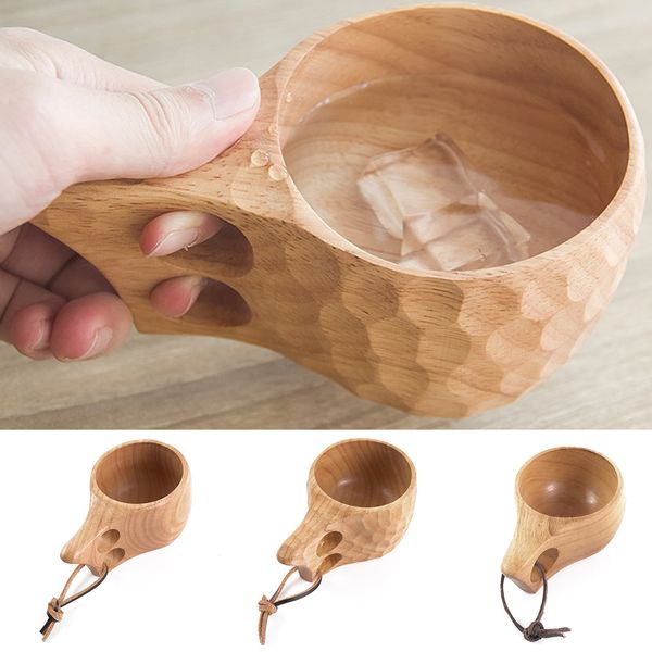 

teacup crafts coffee milk drinking gift home decor reusable drinkware novelty mug wooden cup travel handmade water